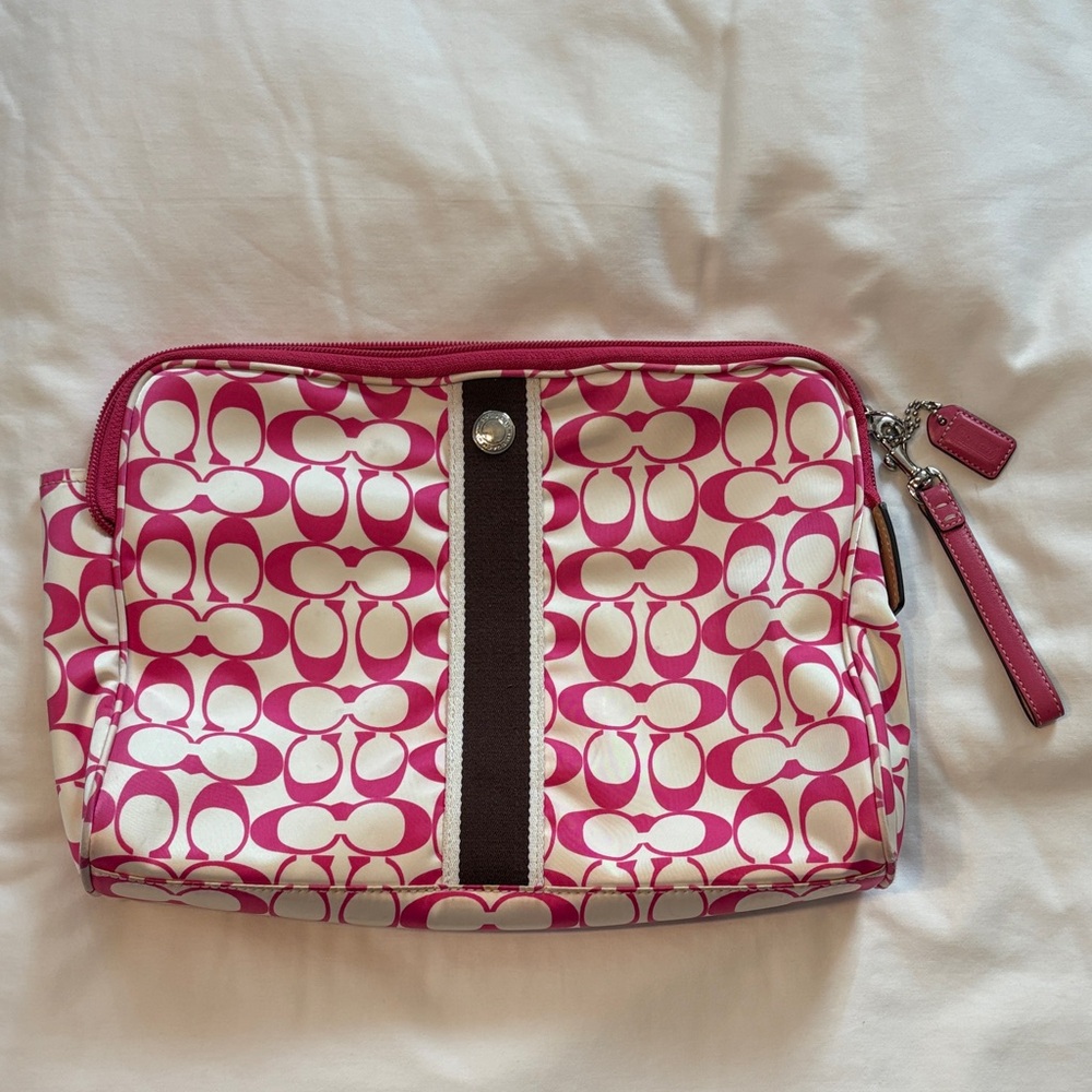 Coach Signature Large Cosmetic Bag